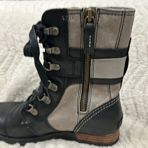 Sorel Major Carly Lace Up Leather/Canvas Boot Women’s US 7.5 NWOT Never Worn! - Picture 2 of 8